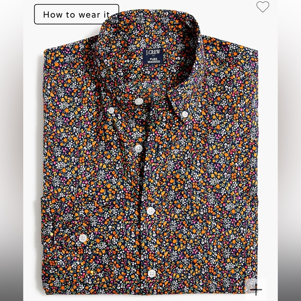 JCrew Slim Untucked Flex Casual Shirt